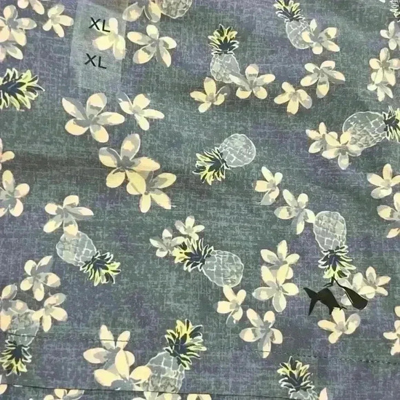 NWT Fish Hippie M Deluna Volley Short Chambray Size XL 8” Inseam Resort Beach - Picture 6 of 7